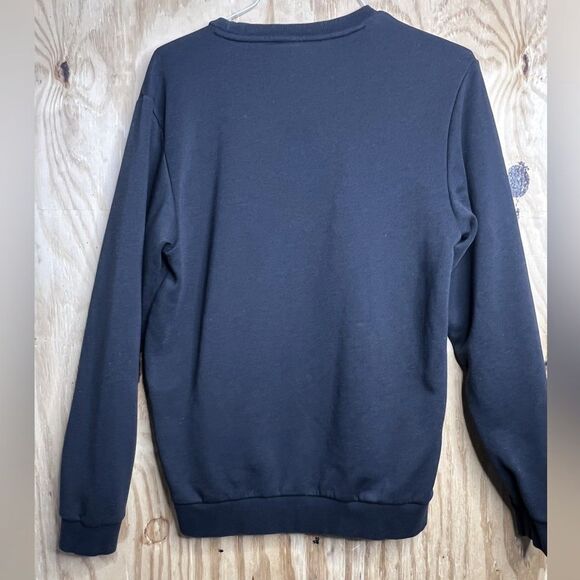 Adidas Men's Black Crewneck Logo Graphic Sweatshirt M outdoorsy athletic sporty - Picture 4 of 8